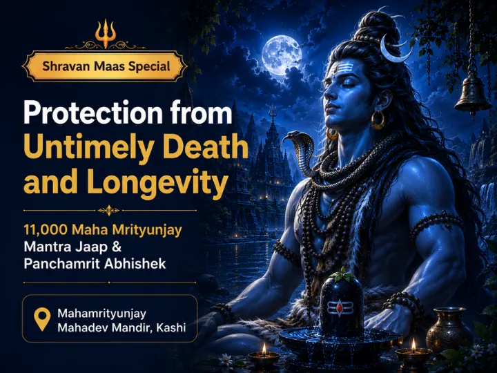 11000 Maha Mrityunjay Mantra Jaap & Panchamrit RudrAbhishek for Protection from UnTimely Death and Longevity