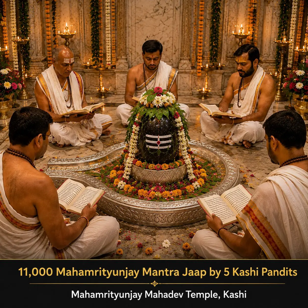 रुद्राभिषेक और 11,000 महामृत्युंजय जाप