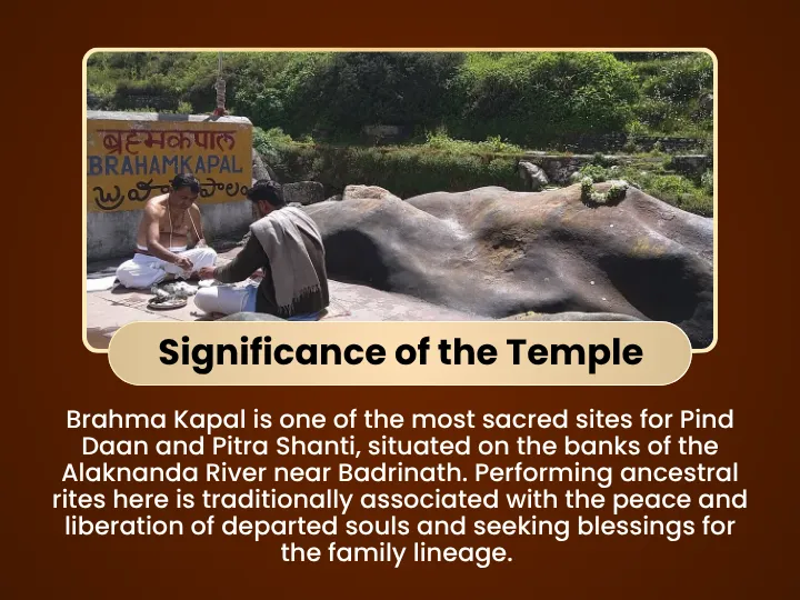 Why is Brahma Kapal Ghat so significant for Pitra Shanti?