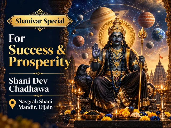 Shanidev Chadhawa at Navgrah Shani Temple, Ujjain