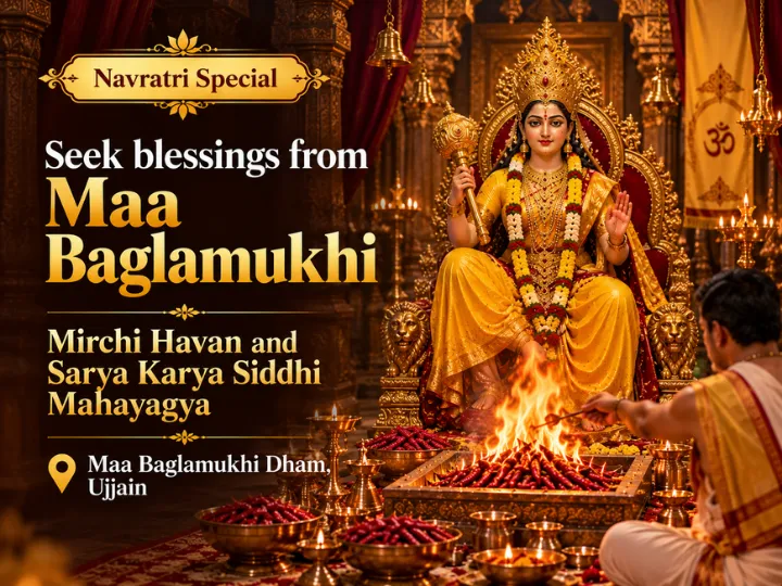 Mata Baglamukhi Mirchi Havan & Sarva Karya Siddhi Mahayagya for Seeking Blessings of Maa Baglamukhi