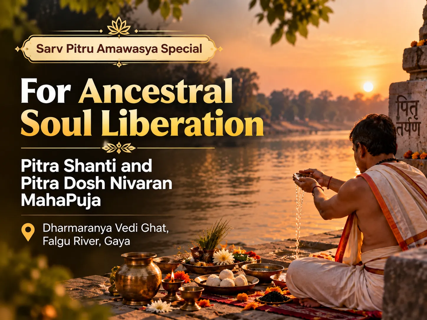 Pitra Tarpan & Pitra Dosh Nivaran And Shanti Mahapuja for Granting Ancestors Peace & Removing Family Disputes