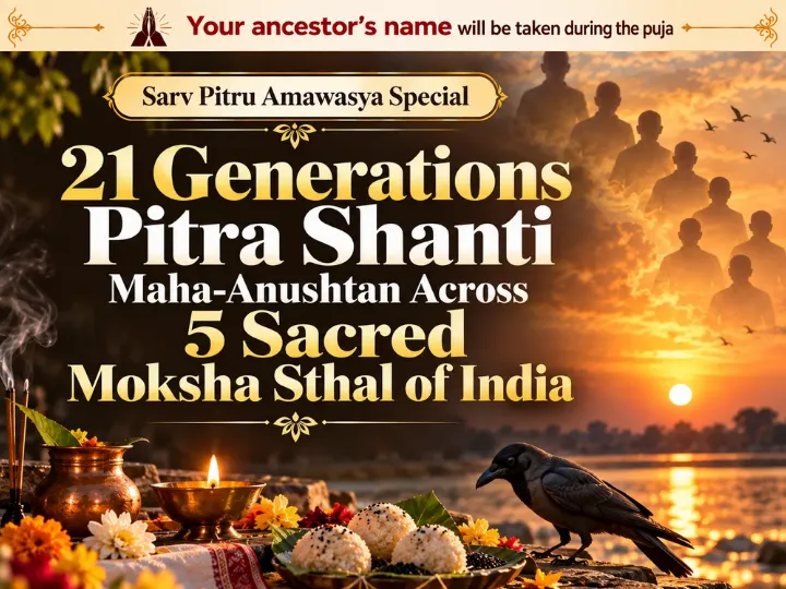 21 Generation Pitra Shanti Maha-Anushthan Across 5 Sacred Moksh Sthal of India