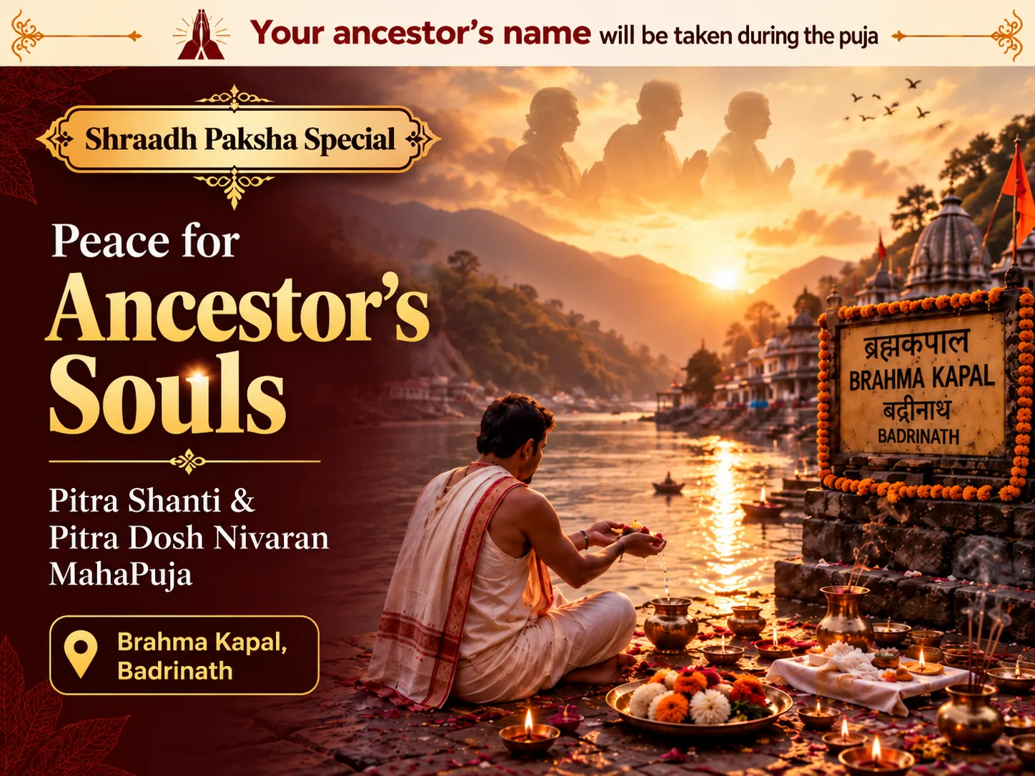 Pitra Paksha Special Pind Daan, Pitra Shanti & Pitra Dosh Nivaran MahaPuja