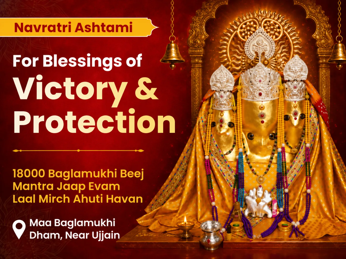 18000 Baglamukhi Beej Mantra Jaap Evam Laal Mirch Ahuti Havan